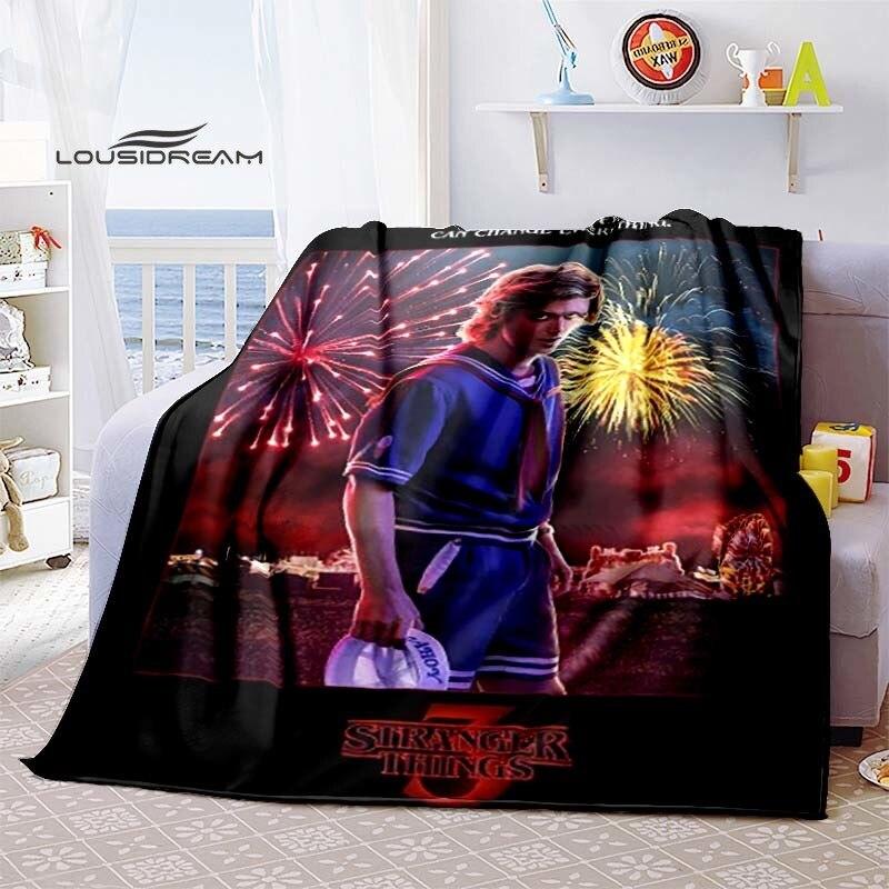 Stranger Things Supernatural Blanket Flannel Fluffy Fleece Throw Blanket Bed Linings Sofa Travel Camping Blankets