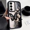 Black Butterfly Soft TPU Case For Samsung Galaxy S26 S25 S24 S23 S22 Ultra S23 FE A57 A17 A56 A55 A15 A16 A36 A37 5G Back Cover