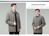 Men's Winter Down Jacket: Removable Liner, Warm Lapel Coat, White Duck Down, Middle-Aged Business Style