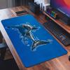 Shark Exploring The Sea Mouse Pad Square Office Gaming Desk Mat Waterproof Non-Slip Rubber Decorative