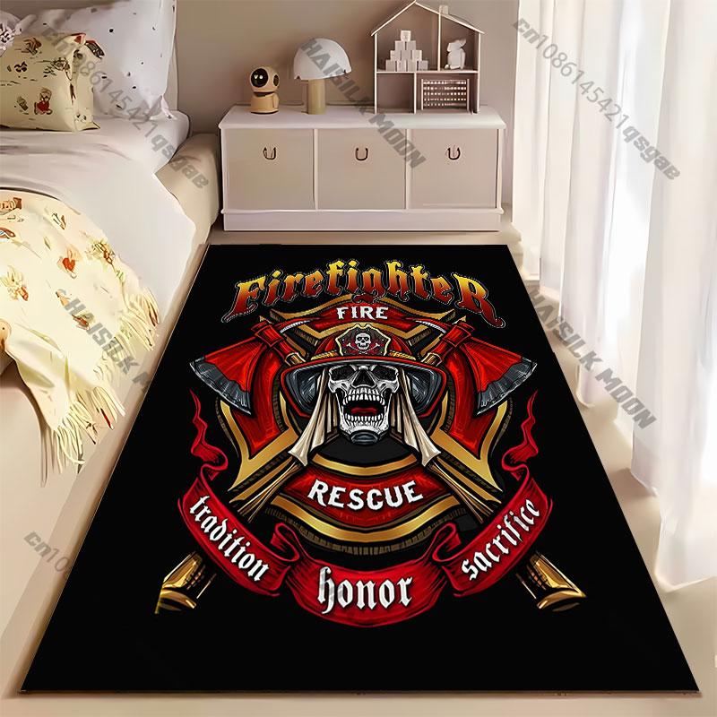 Firefighter dedication bravery and sacrifice carpet Yoga living room room decor children's crawling mat doormat area rug