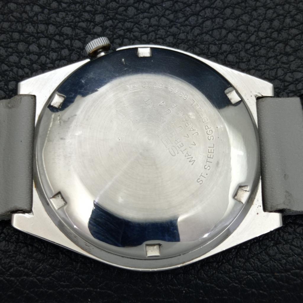 Seiko 5 AUTOMATIC JAPAN VINTAGE 6319A MENS ARABIC BLACK DIAL WATCH A702530-1