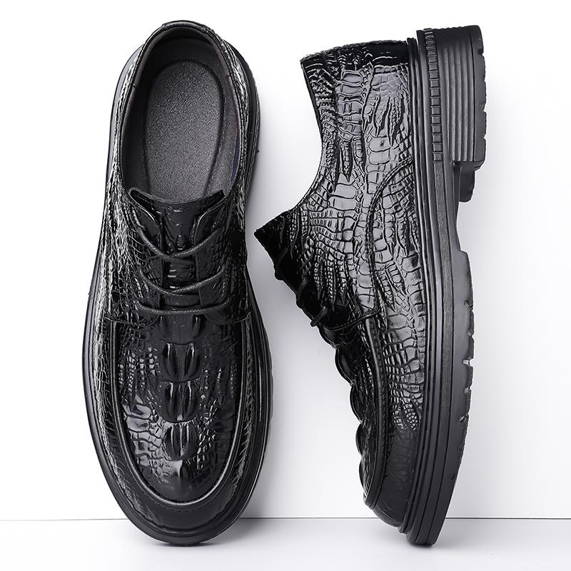 Leisure Walk Mens Casual Shoes Spring Autumn Oxford Shoes Business Leather Sneakers Male Formal Dress Footwear Comfy Derby Shoes