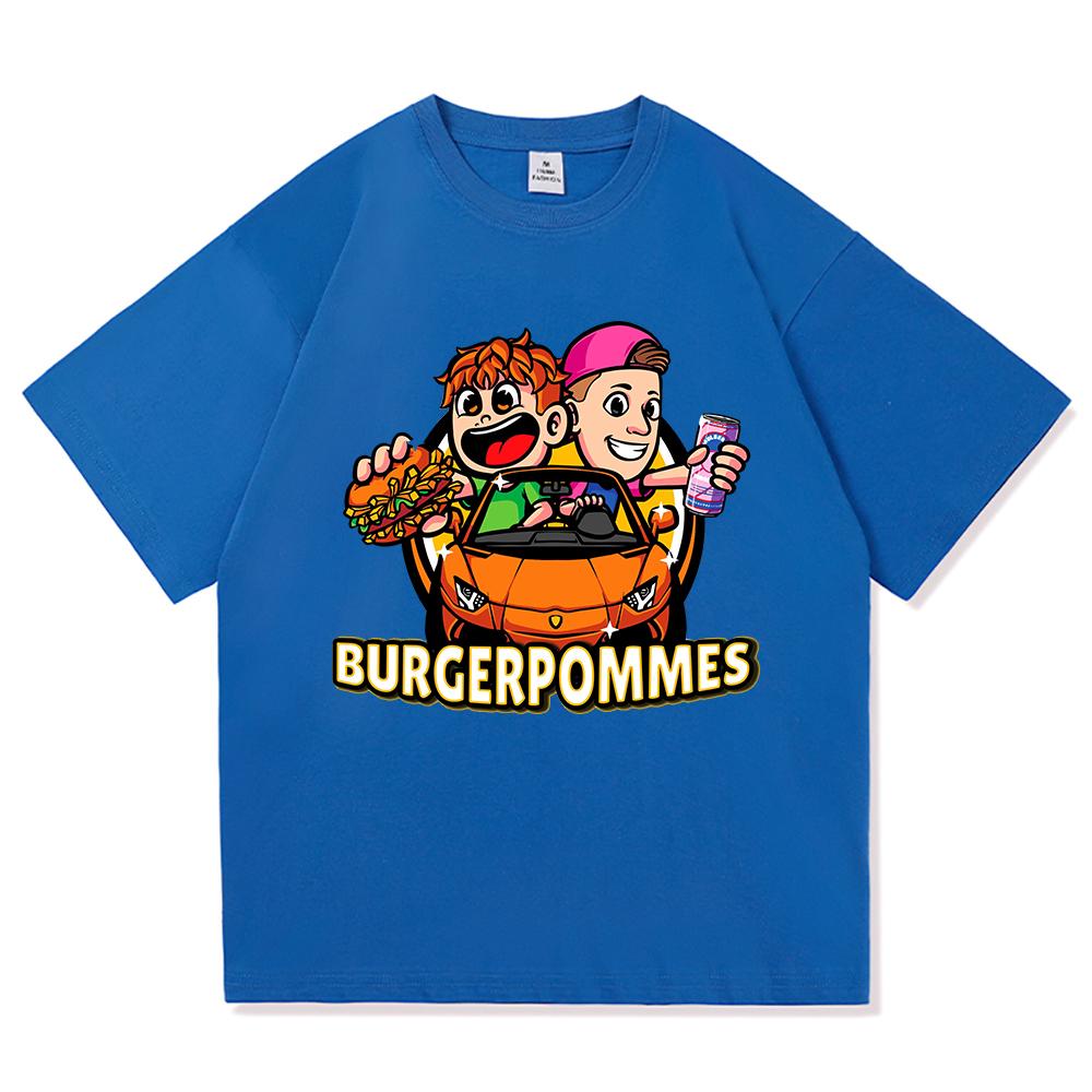 Burgerpommes 2 Tričko Móda Muži Harajuku Estetické Roztomilé Icrimax Tričko Unisex Vysoce Kvalitní Kreslené Ležérní Bavlněná Trička
