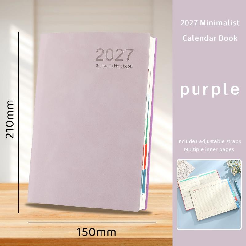 Portable 2027 Planner 365 Days Agenda Book Efficiency Schedule Notebook For School Office Work