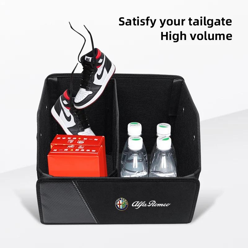 Car Stickers For Alfa Romeo Alfa Romeo Folding Car Trunk Organizer Box Storage Bag Tools Tidying For Alfa Romeo 147 4C 159 Spide