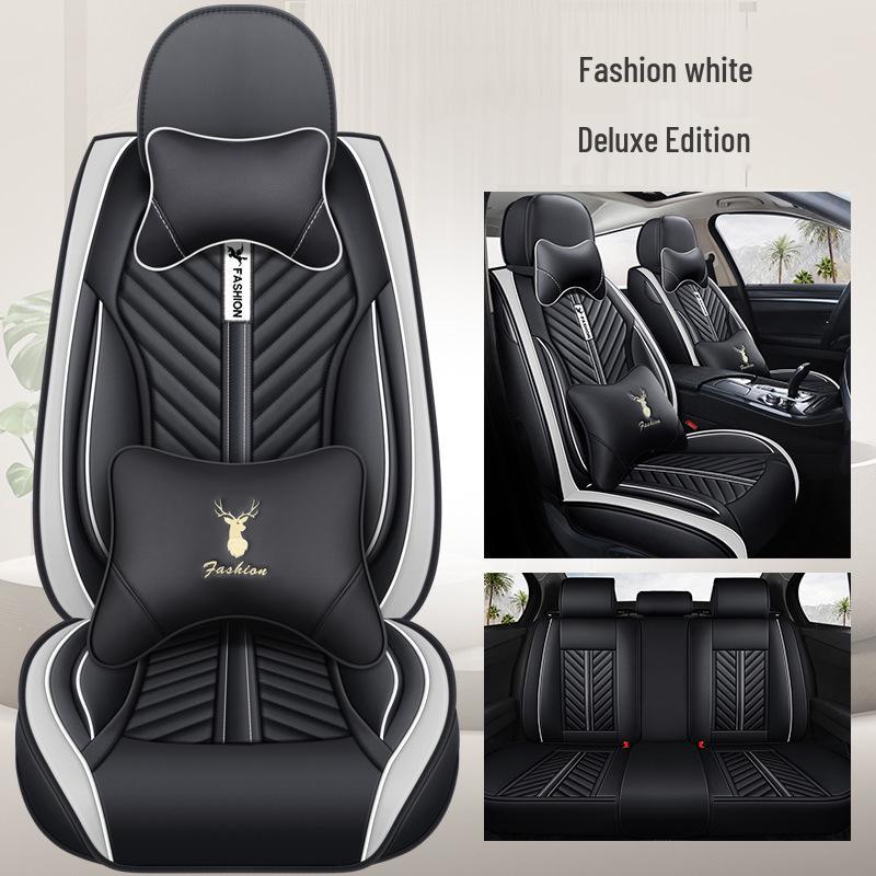 Universal Four-Season Sporty Microfiber Leather Car Seat Cover