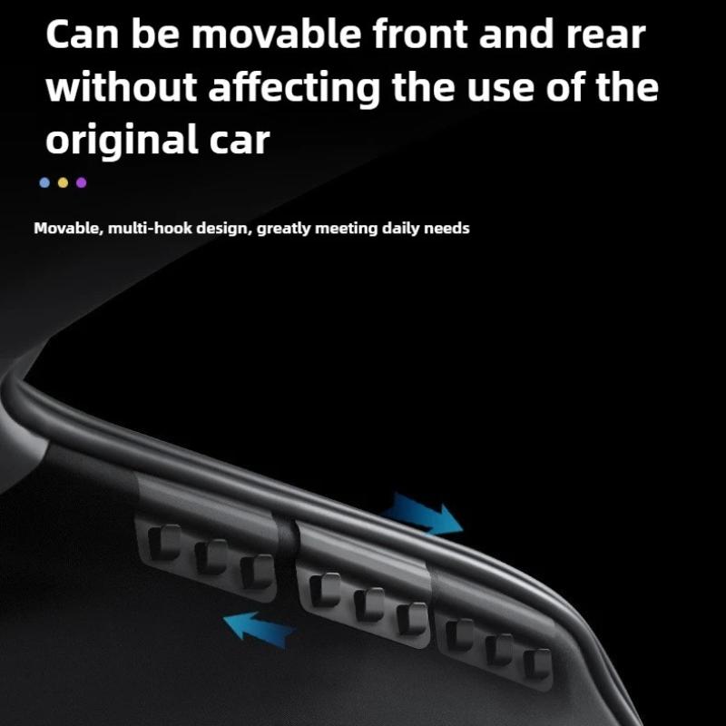 for Tesla New Model Y Juniper 2025 Launch Rear Trunk Hook Storage Multiple Holder Button Cargo Grocery Bag Umbrella Hanger Clips