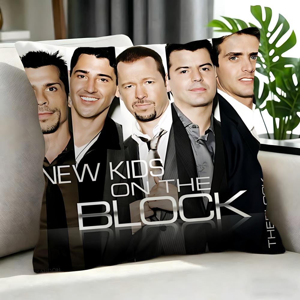 Pop New Kids On The Block Cushion Cover Cushion Cover Set 4Pcs 50X50 45X45 40X40 Pillowcase Decorative Sofa Home Decor