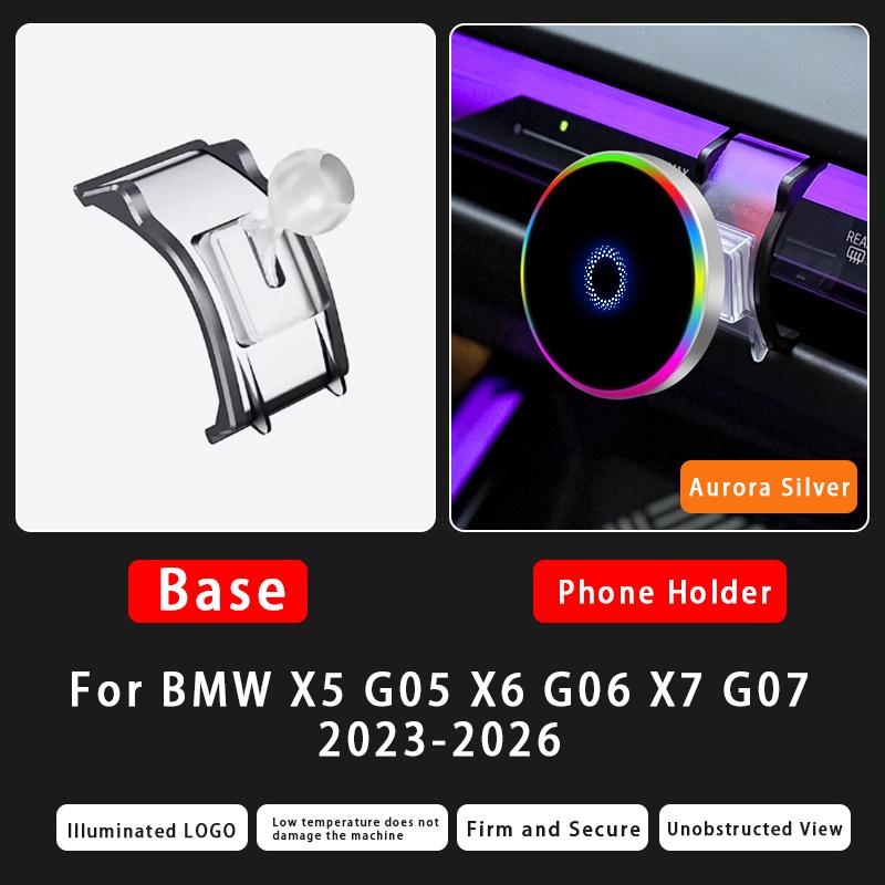 Per BMW Serie 3 5 7 X3X4X5X6X7 G01 G02 G05 G06 G07 G27 G45 G60 G70 -2026 Supporto per Telefono da Auto con Ricarica Wireless Magnetica 15W