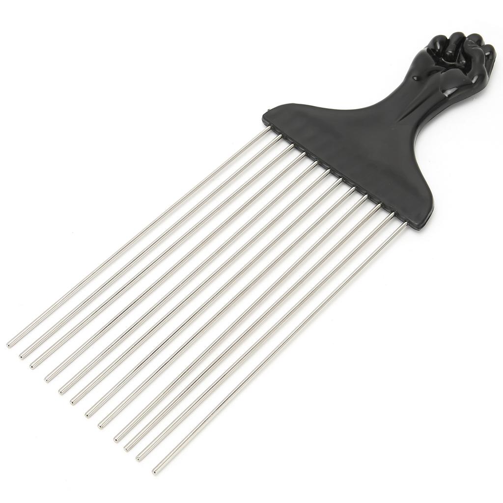 Professioneller Metall-Haarpick Entwirren Salon Friseursalon Pick Kamm Haarstyling-Werkzeug