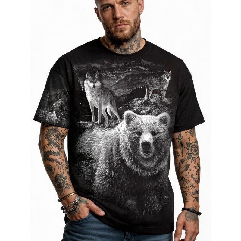 

Jackets, men s printed T-shirts, fashionable prints, street style 8XL