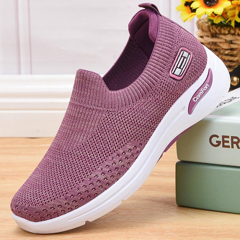 Women's Shoes Spring Cloth Shoes Women's Shoes Casual Mom Shoes Sock Shoes Soft Bottom Sports Shoes Women Casual Soft Walking All Day Sneakers