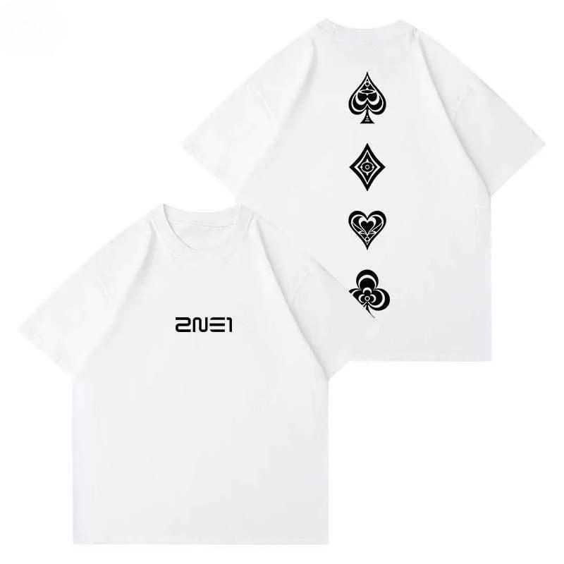 

Kpop 2NE1 Welcome Back Concert Fashion Same Cotton Short Sleeve Tee Tops Y2k Man Women Harajuku O-neck Summer Casual T-Shirts 4XL