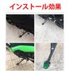 Motorcycle Side Stand Plate for Kawasaki Ninja 400 Z400 ZX25R/SE ZX4R ZX4RR V-ERSYS650 (Green)