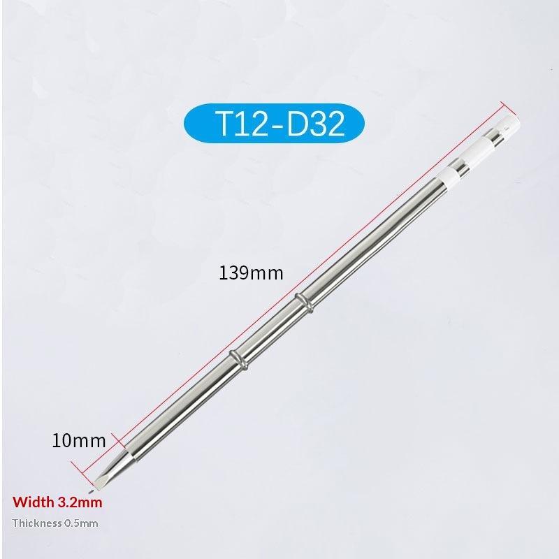 T12 Series Soldering Iron Tip High Accuracy Multi-use Replacement Fit for Hakko FX951 Electric Soldering Station