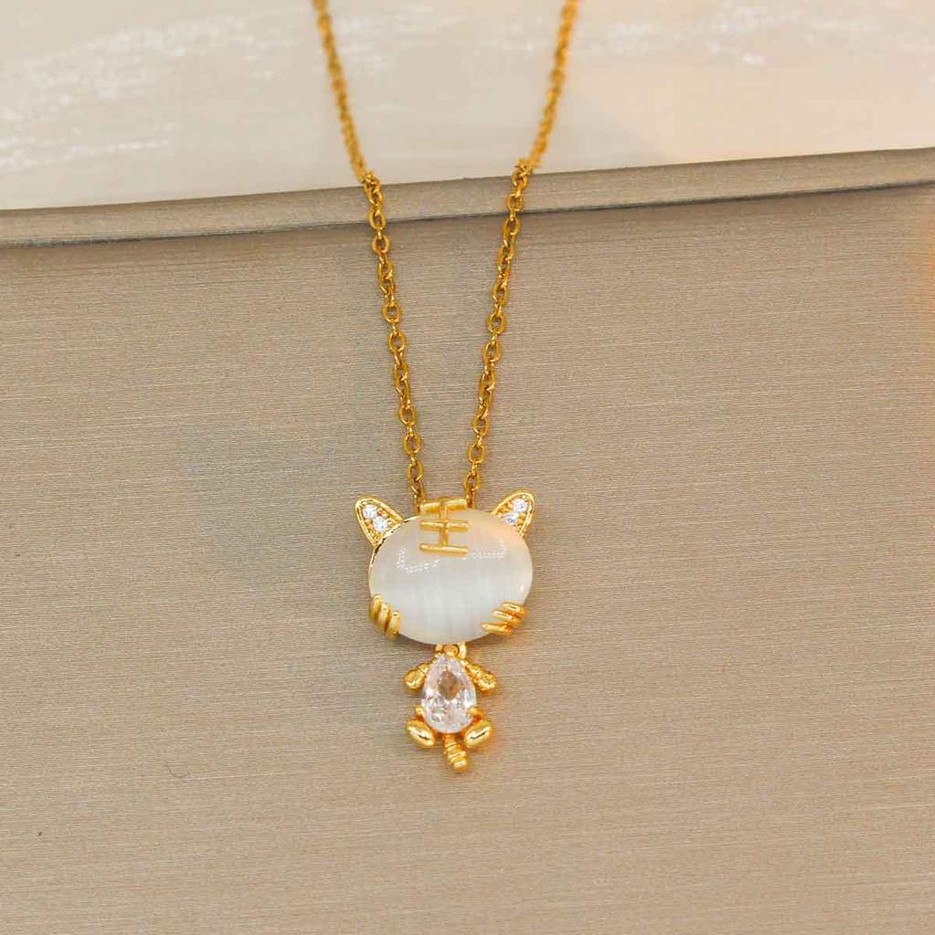 Necklace Titanium Steel Women's Summer Niche Design Sense Light Luxury Necklace Girls Exquisite Versatile Advanced Sense Simple Accessories