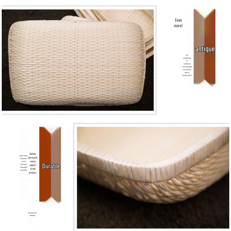 Panier de rangement en rotin de saule tissé à la main