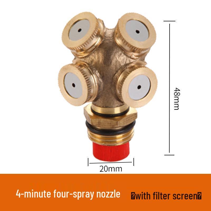 All-Copper Atomizing Nozzle for Dust Control and Cooling in Construction Sites and Agriculture