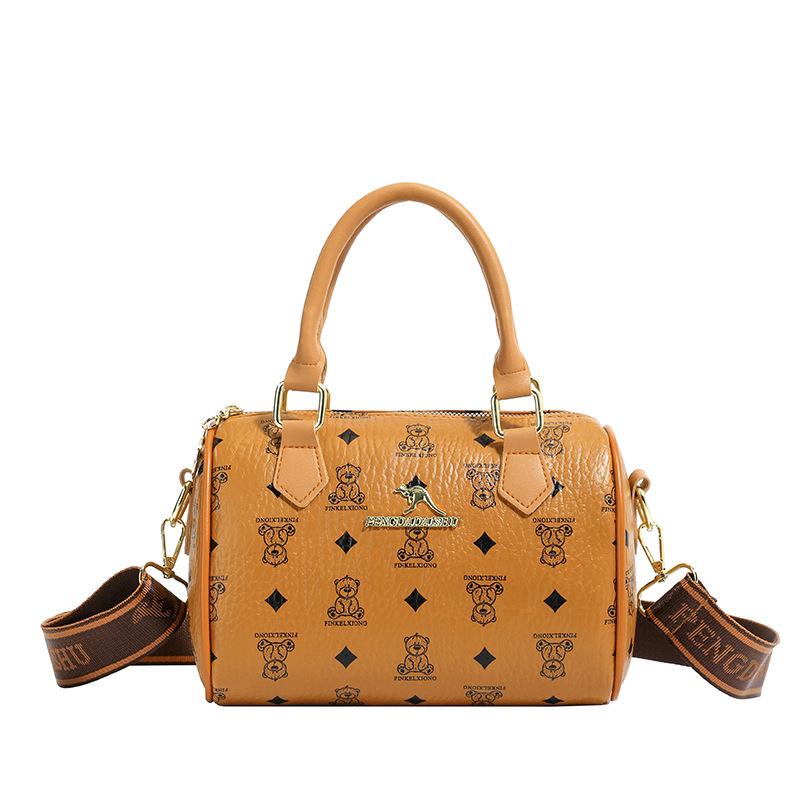 Retro-printed Boston Tote Bag - Trendy and Versatile Crossbody Bag Pillow Bag