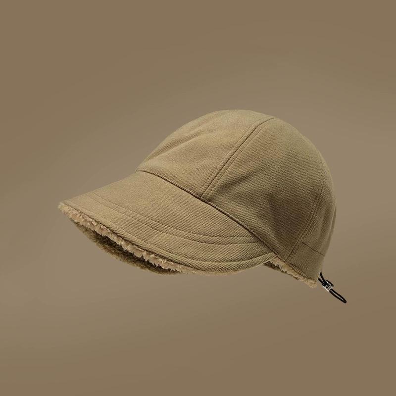 WTEMPO Wide Brim Solid Color Elegant Plush Hats Women's Autumn Winter Retro Hats Festive Party Formal Hats Baseball Caps