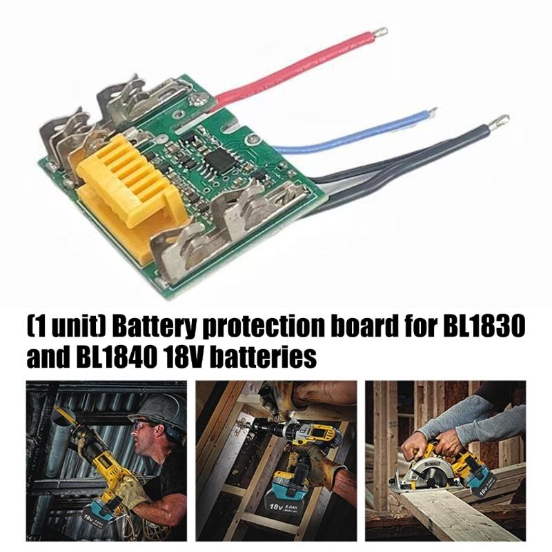 LiBattery Protections Board With Intelligent Current Control Enhanced Heat Dissipation For BL1830 BL1840 BL1850 18V Power Tools