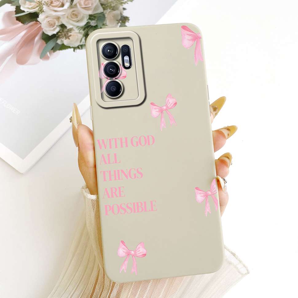 

For Oppo Reno6 4G Case Fashion Cartoon Print Soft Silicone Cover For Oppo Reno6 4G CPH2235 Phone Cases Bumper Oppo Reno6 4G
