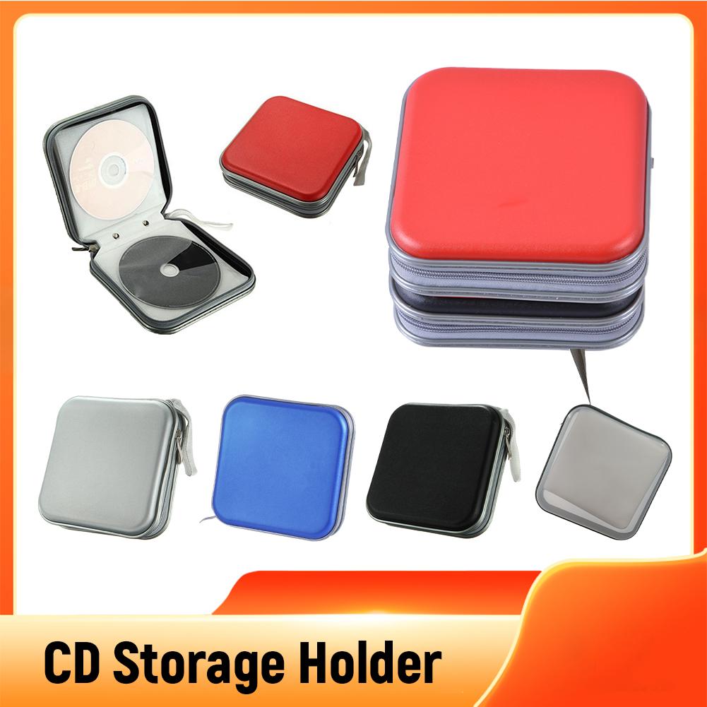 80/40Pcs Large Capacity Disc CD DVD VCD Wallet Storage Organizer Case Holder Album Box Cases with Zipper Bags CD Box Accessories