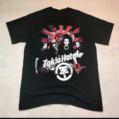 Tokio Hotel Band Konzert Tournee Schwarz Unisex Kurzarm T-Shirt Baumwolle S-5XL Nachdruck