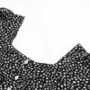Women Summer Cotton A-line Dress Casual Butterfly Sleeve Full Length Turn-down Collar Mid-Calf Print