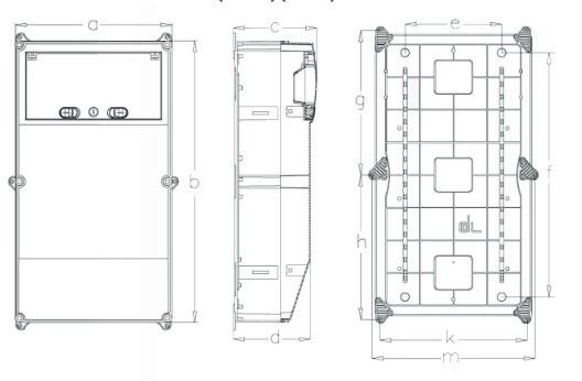 Surface-mounted Distribution Board Ip54 13-Module Distribution Box Hermetic Enclosure