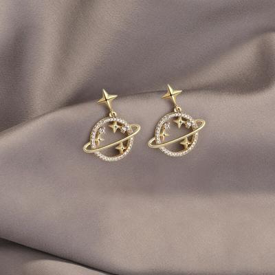 2022 New Star Earrings Creative Asteroid Temperament South Korea All-star Earrings