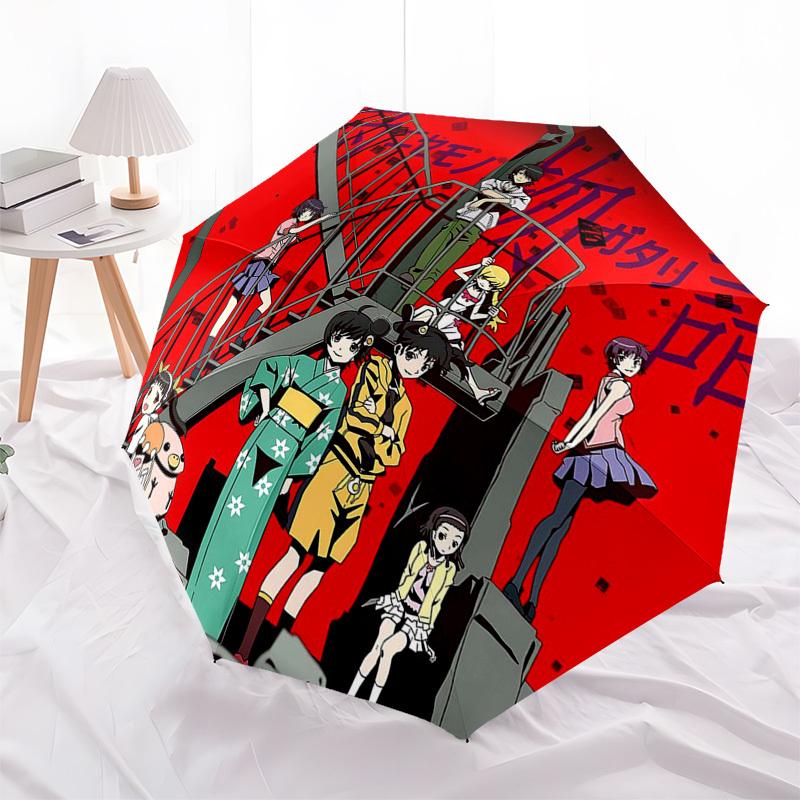 1pc Anime Characters Outdoor Umbrella - Automatic Opening/Closing Umbrella with Portable Tri-Fold Design, 8-Rib Iron Frame - Perfect Gift for Fan