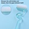 Yousheng Toothbrush with Hanging Hole Design S-Shaped Vertical Brush Soft Bristles Anti-Slip Handle Toothbrush
