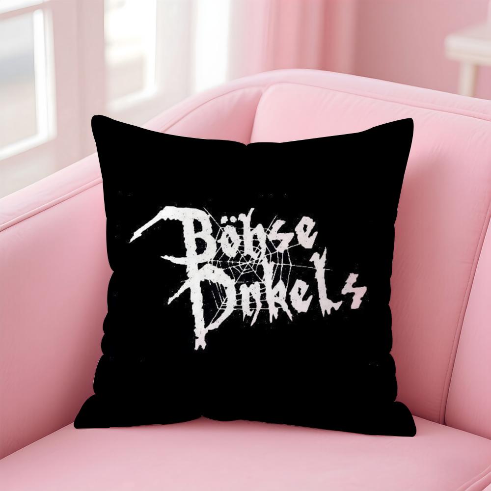 B-Bohse O-Onkelz Cushion Cover Comfortable Reversible Pillow Cover Ideal for Car Sofa Bedroom & Beyond