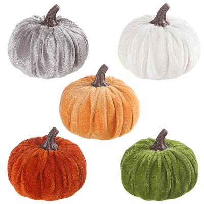 Dekorative Samt-Kürbisse Perfekt für Halloween-Partys und Zusammenkünfte