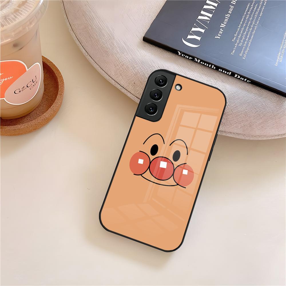 

Cartoon ANPANMAN Cute Phone Case Glass For Samsung Galaxy S26 S25 S21 S22 S24 S23 S20 Ultra Fe Plus A16 A24 A55 A53 Coque Galaxy S25 FE