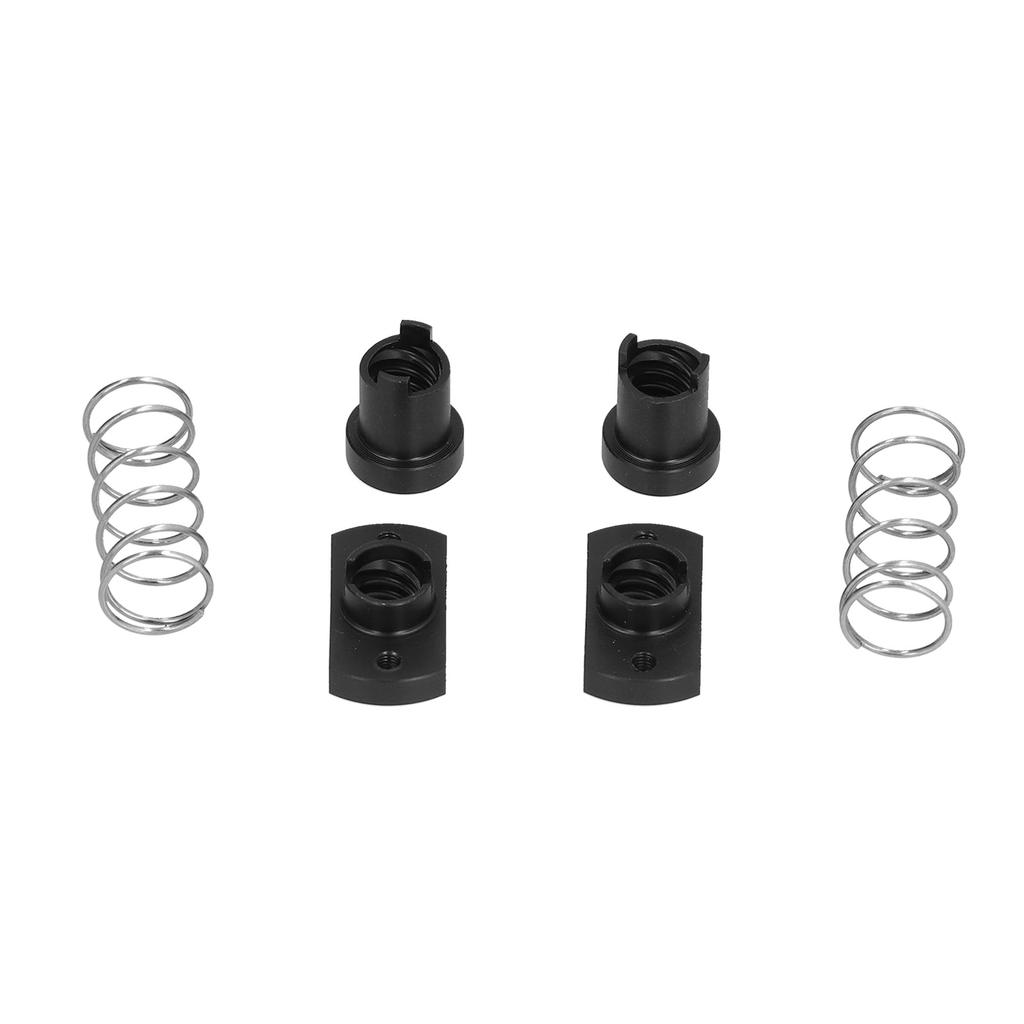 2 Set Antibacklash Spring Nut Eliminate Gap POM for 3D Printer T8 Threaded Rod 8mm  Black