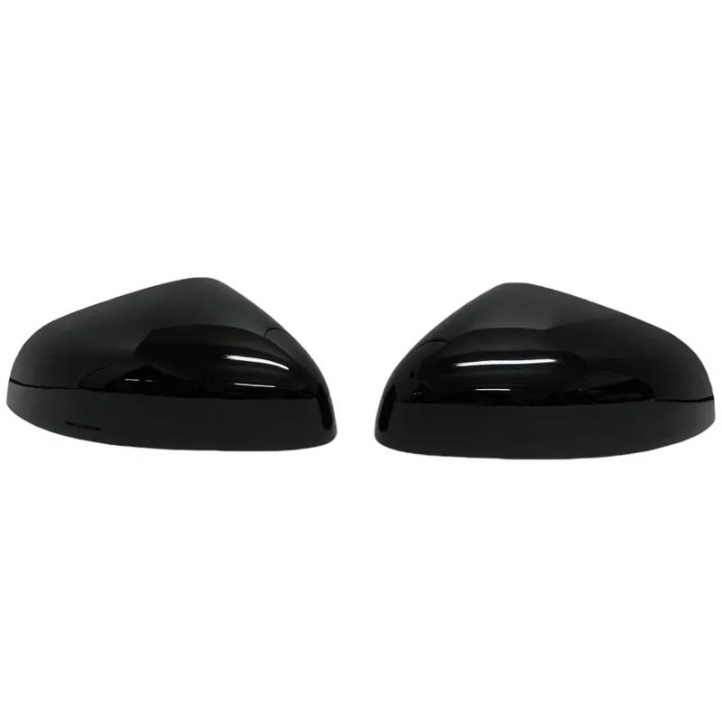 Car Decoration Door Mirror Shell For Ford Puma Years -2024 Carbon Fiber Glossy Black Car Rearview Accessories