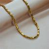 XIYANIKE 316L Stainless Steel Necklace for Women Gold Color Chain Irregular Bead Exquisite Charming New Trends Simple Jewelry