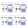 Schick Intuition Pure Nourishment Women's Razor Refills Coconut Milk Almond Oil 12 Count