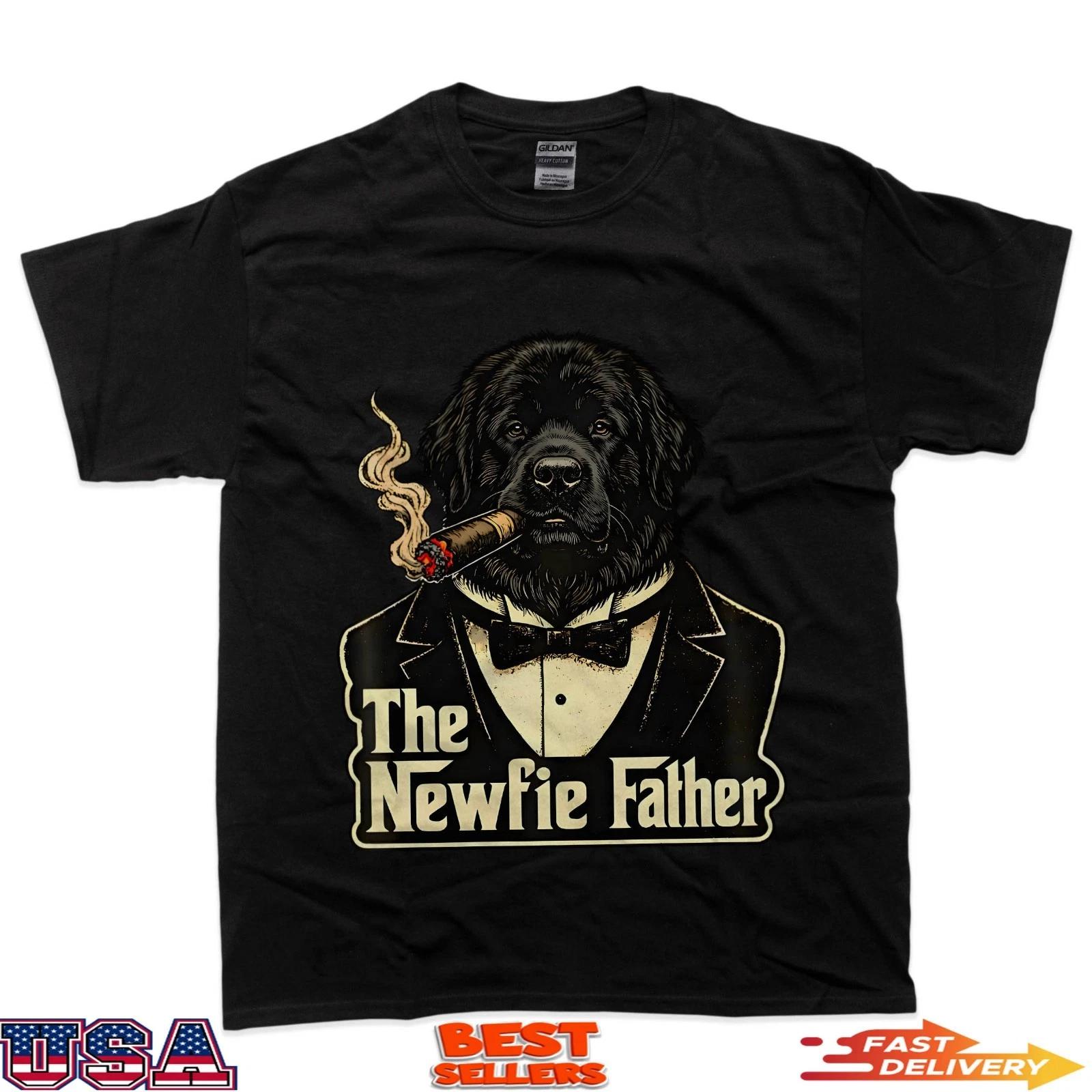 The Newfoundland Father Funny Mafia Style Dog Dad Humor T-Shirt 2XL