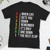 When Life Gets You Down Remember It's Only One Down The Rest Is Up Men Motivational T-shirt Motorcycle Fashion Casual Streetwear