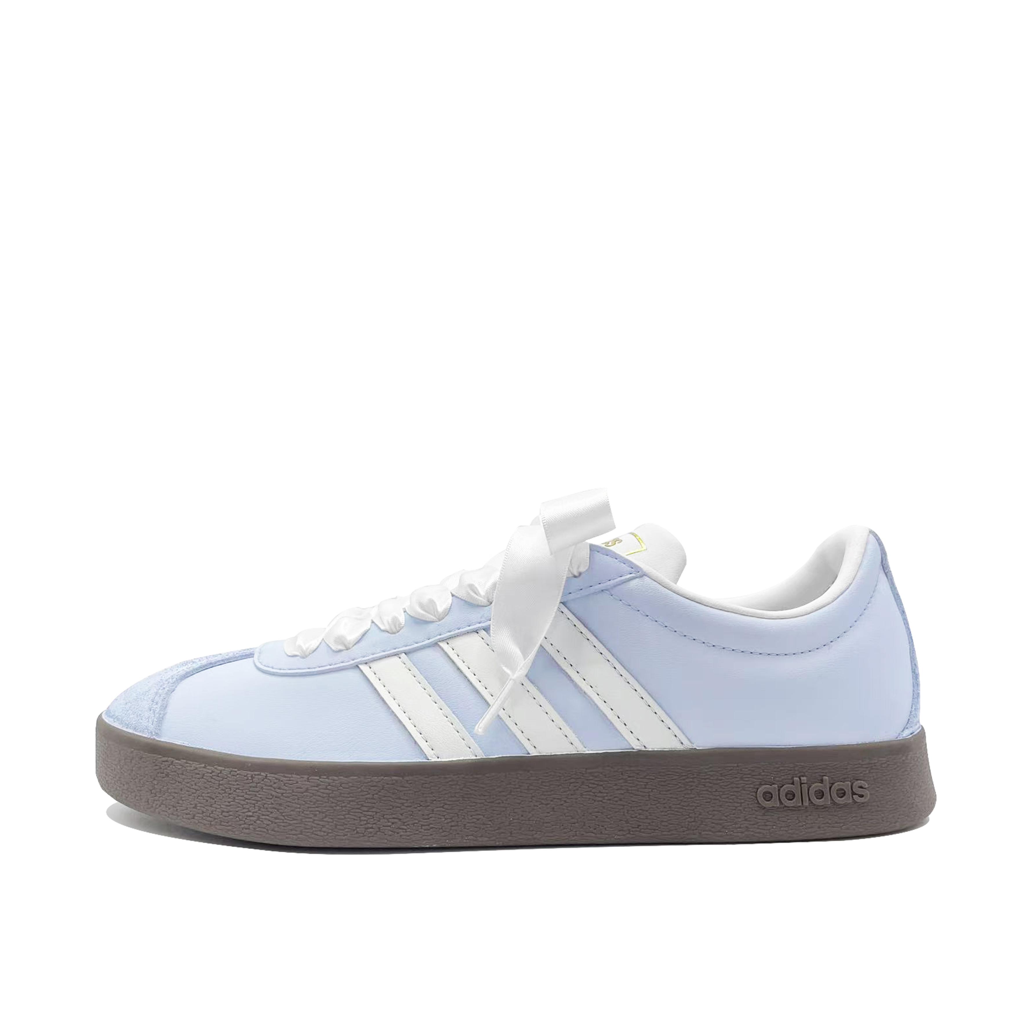 

Adidas Neo VL COURT 2.0 Moonlight BlueTrack Leather Coverage Balance Low top Skateboard Shoes Unisex Blue White ID6015(Team1118-) 35⅔