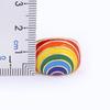 Nidin New Fashion Bohemia Colorful Eternity Band Ring for Women Engagement Wedding Rainbow Color Classic Finger Rings Jewelry