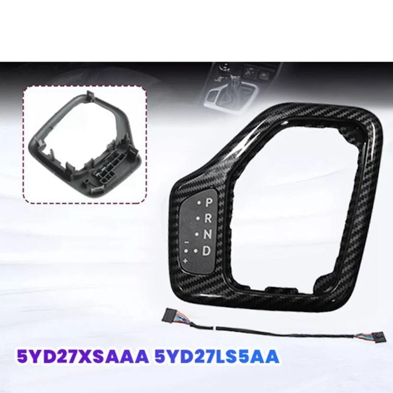 Car Replacement Shifting Lever Bezels Assembly With Integrated Wiring Harness Carbon Fiber Trim 5YD27XSAAA 5YD27LS5AA