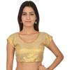 Women's V Neck Short Sleeves Blouse Indian Desigenr Ethnic Crop Top Choli Dress