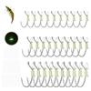 10-Piece Luminous Live Shrimp Fishing Hooks Set