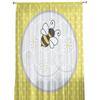 Yellow Polka Dot Background Bee Daisy Hive Sheer Curtains for Living Room Modern Bedroom Voile Tulle Curtain Window Drapes
