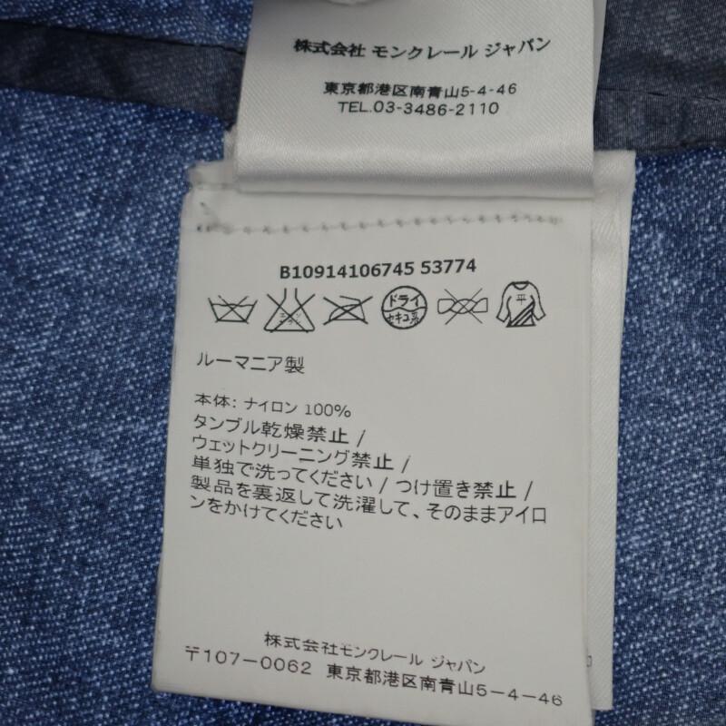 MONCLER  B1091410674553774 4 Nylon jacket Indigo Nylon mens